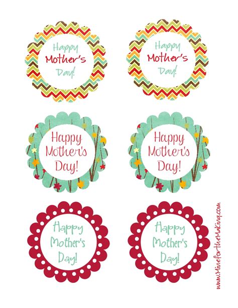 Happy Mothers Day Tags Printable